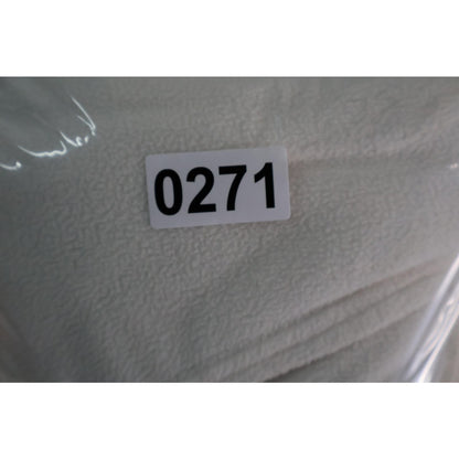 North Face Fleece Jacket Womens Large White Full Zip Outdoor Winter Coat Warm