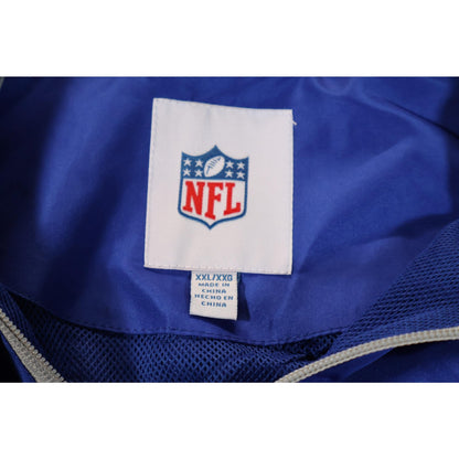 Indianapolis Colts Jacket Mens 2XL Blue NFL Football Quarter Zip Windbreaker