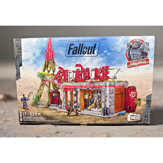 Fallout Red Rocket Truck Stop Mega Bloks Construx Building Block Sealed In Hand