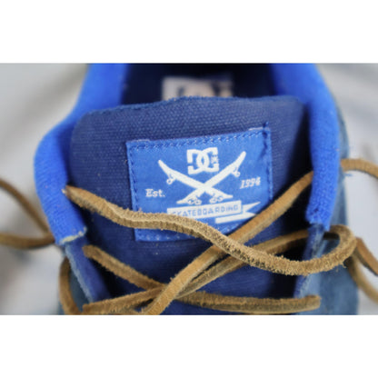 DC Shoes Mens Size 8 Blue Super Suede Skateboarding Moc Toe Lace Up Leather