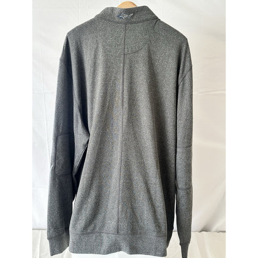 Greg Norman Mens XL Gray Quarter Zip Golf Sweatshirt
