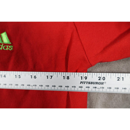 Adidas Tracksuit Boys Red Green Stripe Hoodie Joggers Athletic Set 2 Piece