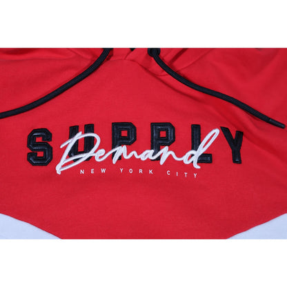 Supply & Demand Hoodie Mens Medium Pullover Embroidered Streetwear
