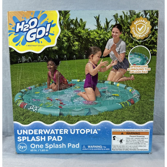 Bestway H2OGo! Underwater Splash Pad: 65in/1.65m Water Play Sprinkler, Ages 2+