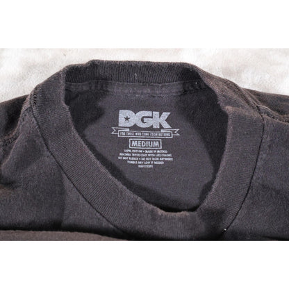 DGK Shirt Mens Medium Black Street Art Graphic Tee Skateboarding Urban Style