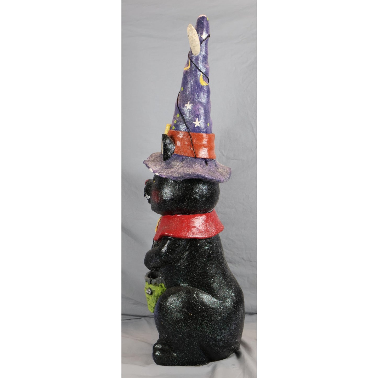 30” Resin Black Cat Witch & Ghost Halloween Figure Indoor Outdoor Decor Costco
