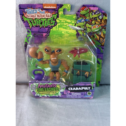 TMNT Mutants Unleashed High School Raphael Mikey Crabapult Lot of 3.
