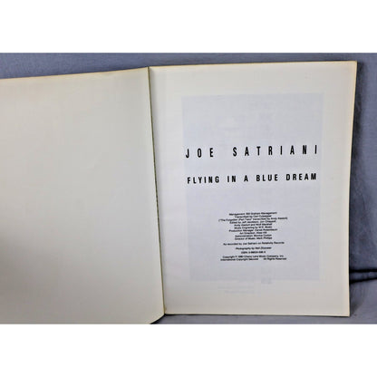 Vintage Joe Satriani Flying in a Blue Dream Guitar Songbook 1989 Cherry Lane
