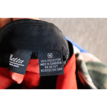 Kho Betta Shirt Mens Medium Red Black Graphic Japanese Button Up Anime Ninja