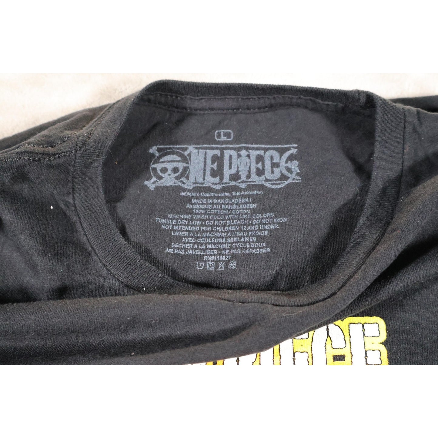 One Piece Anime Shirt Mens Large Straw Hat Crew Luffy Zoro Sanji Graphic Tee