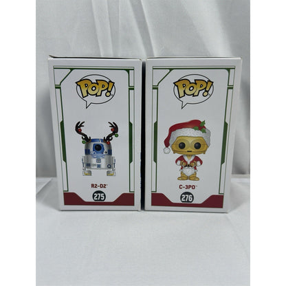 Funko POP Star Wars Holiday C-3PO Santa R2D2 Antlers Lot New