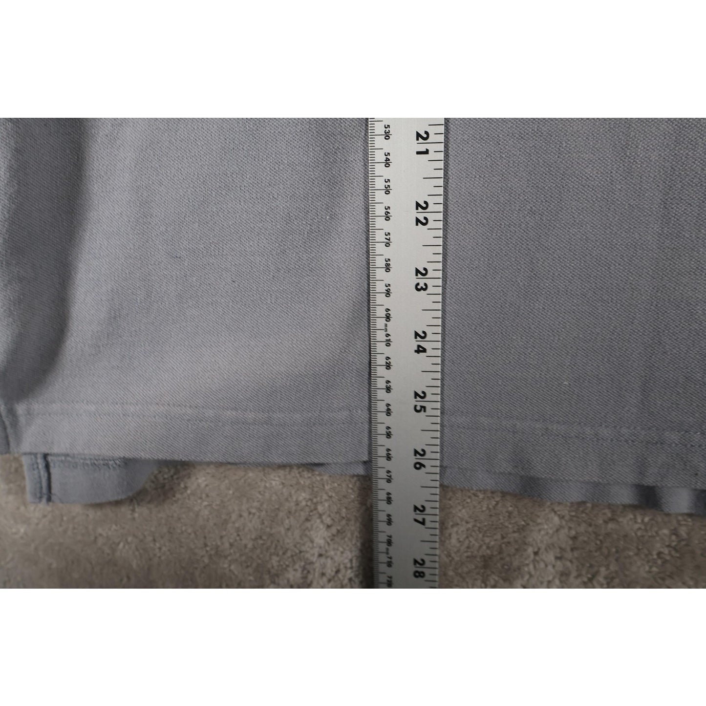 Lacoste Polo Shirt Mens Extra Large Gray Made in Italy Cotton Pocket Classic