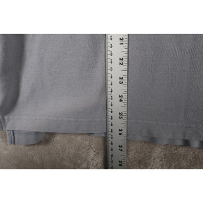 Lacoste Polo Shirt Mens Extra Large Gray Made in Italy Cotton Pocket Classic