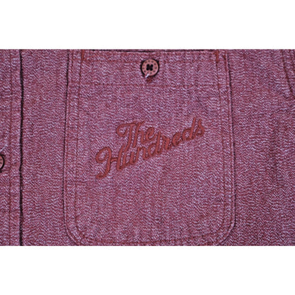 The Hundreds Shirt Mens Large Button Down Honest Fabrications Embroidered Casual