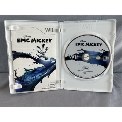 Disney Epic Mickey (Nintendo Wii) Complete CIB w/ Manual - Tested