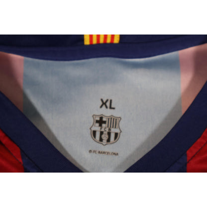 FC Barcelona Shirt Mens XL Blue Red La Liga Soccer Gavi 6 Spotify UNHCR Jersey