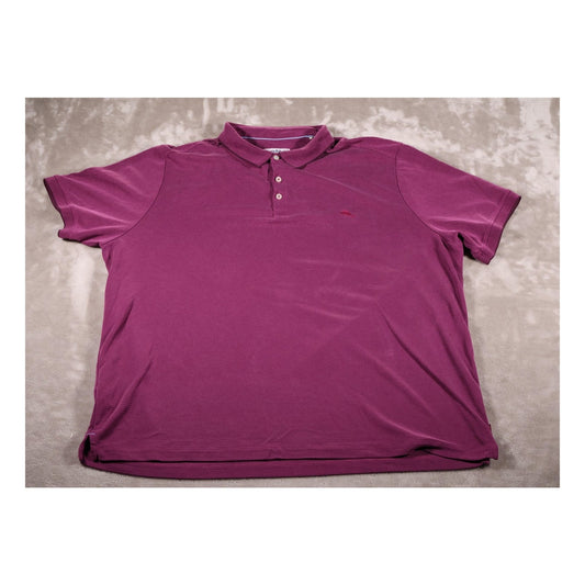 Tommy Bahama Polo Shirt Mens Extra Large Purple IslandZone Marlin Golf Casual