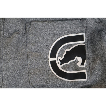 Ecko Unltd Pants Mens Small Gray Black Joggers Sweatpants Streetwear Logo