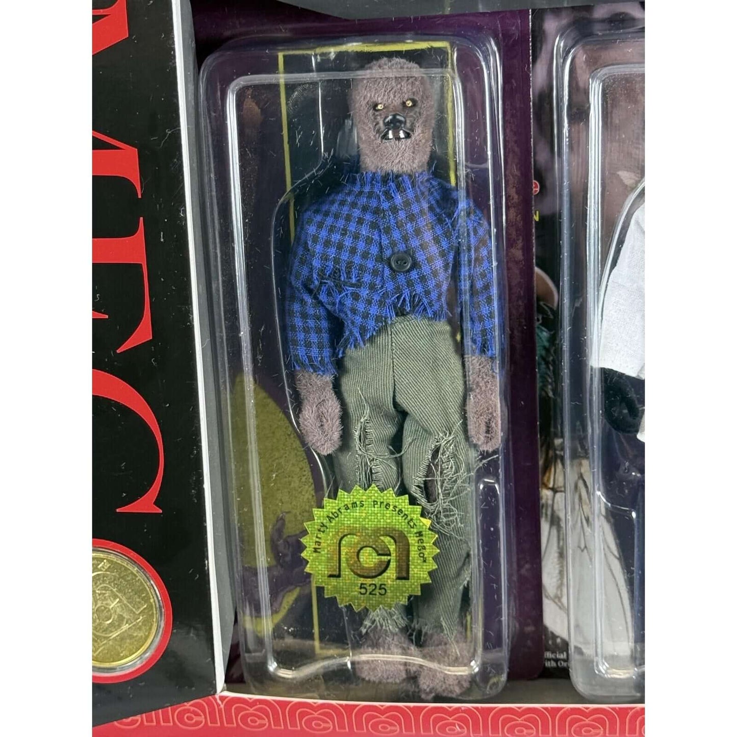 Mego Monsters 8 inch Action Figures 2-Pack The Fly & The Wolfman 14 POA New Set