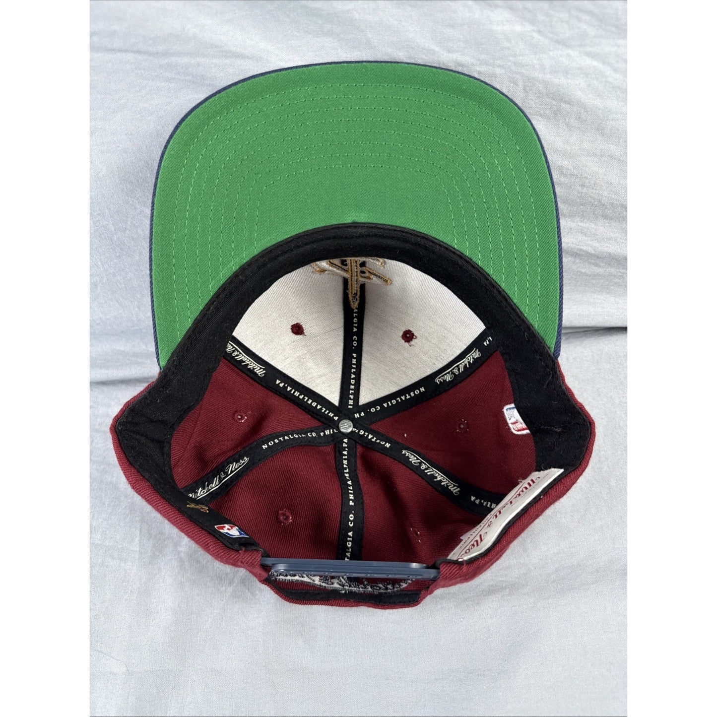 NBA Cleveland Cavaliers Maroon & Blue Mitchell and Ness Snapback Hat Cap