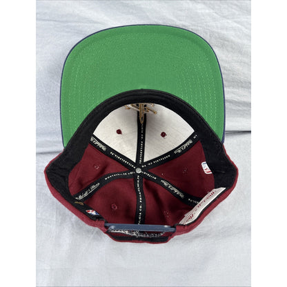 NBA Cleveland Cavaliers Maroon & Blue Mitchell and Ness Snapback Hat Cap