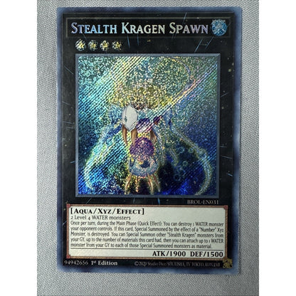 Yugioh! Stealth Kragen Spawn - BROL-EN031 Secret Rare (NM/LP) 1st Edition 2020