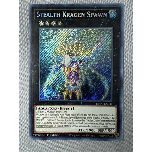 Yugioh! Stealth Kragen Spawn - BROL-EN031 Secret Rare (NM/LP) 1st Edition 2020