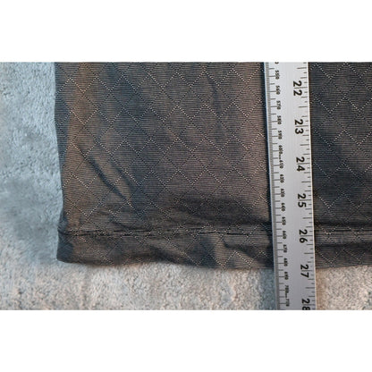 Tommy Bahama Polo Shirt Mens Large Gray Silk Cotton Diamond Pattern Golf Casual
