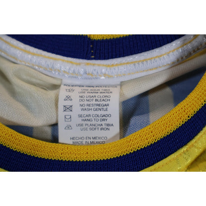 Club América Jersey Mens Large Yellow Blue Soccer Coca-Cola Corona Liga MX