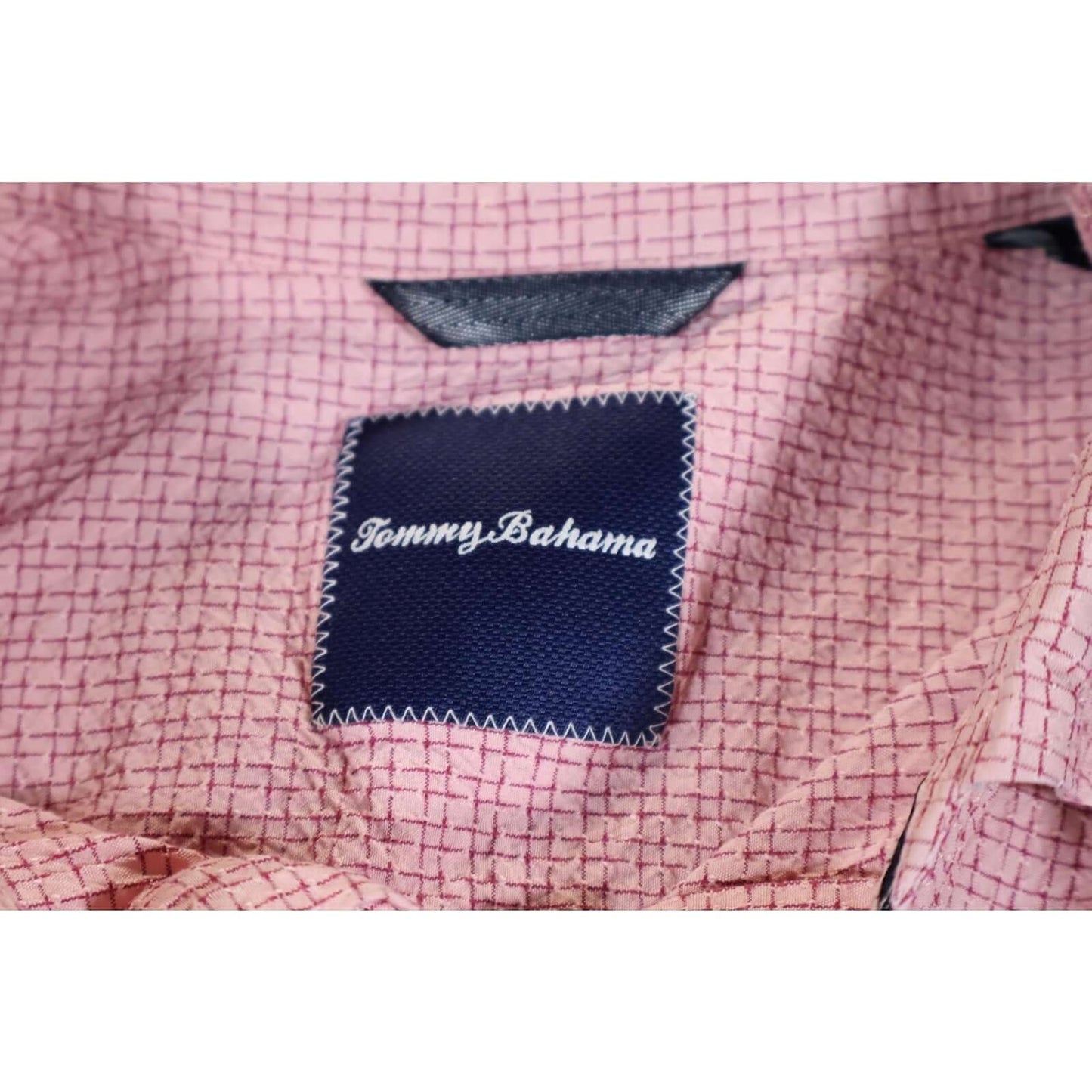 Tommy Bahama Shirt Mens Medium Button Up Long Sleeve Check Dress Silk Blend