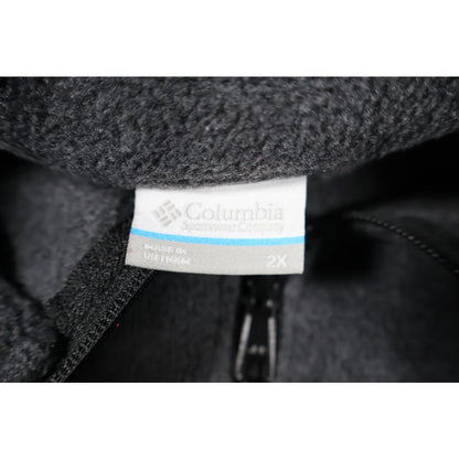Columbia Jacket Womens 2XL Gray Fleece Full Zip Outdoor Hiking Cold Weather Warm