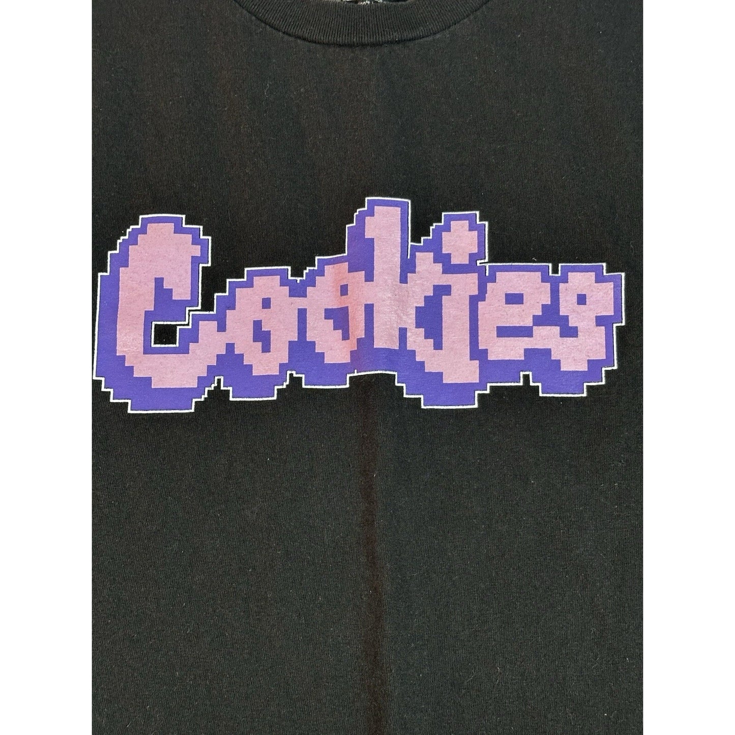 Cookies SF Men's Black Graphic T-Shirt Size 3XL Abstract Design Streetwear