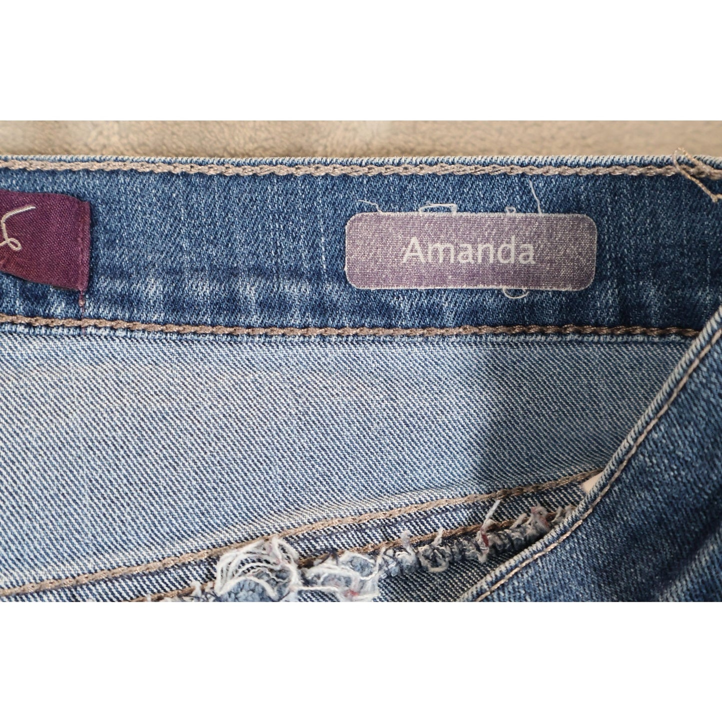 Gloria Vanderbilt Jeans Womens 12 Short Amanda Stretch Straight Leg Denim Pants