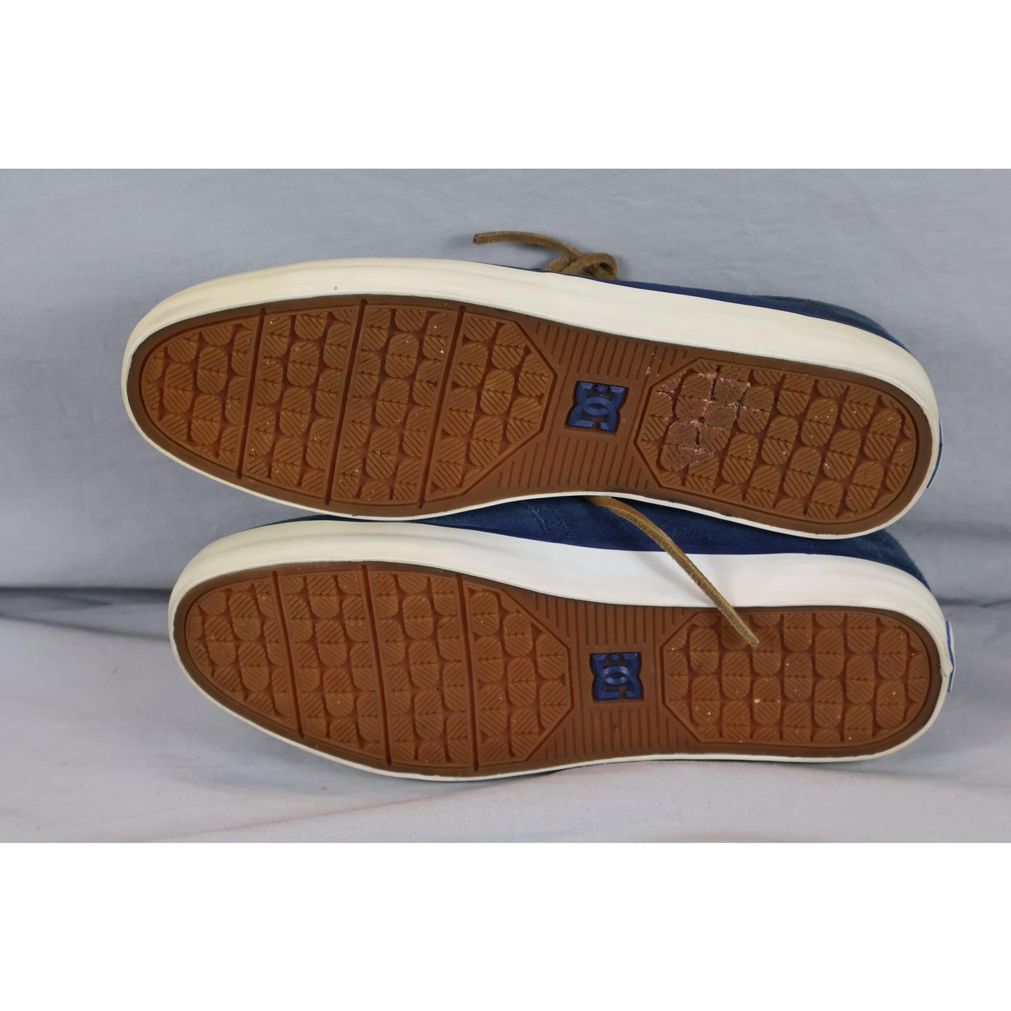DC Shoes Mens Size 8 Blue Super Suede Skateboarding Moc Toe Lace Up Leather