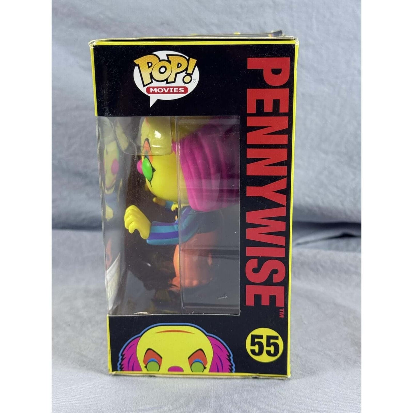 Pennywise #55 from IT (Blacklight) Entertainment Earth Exclusive Funko Pop!