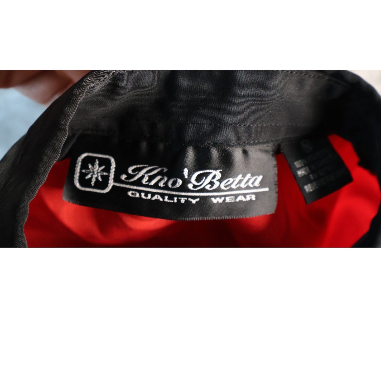 Kho Betta Shirt Mens Medium Red Black Graphic Japanese Button Up Anime Ninja