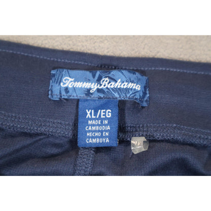 Tommy Bahama Pants Mens XL Navy Blue Lounge Joggers Drawstring Polyester Blend