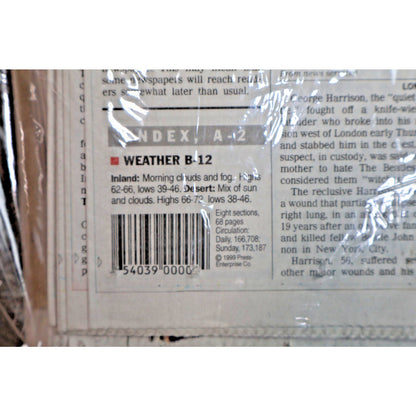 The Press-Enterprise Millennium Edition Newspaper January 1 2000 Y2K Headlines