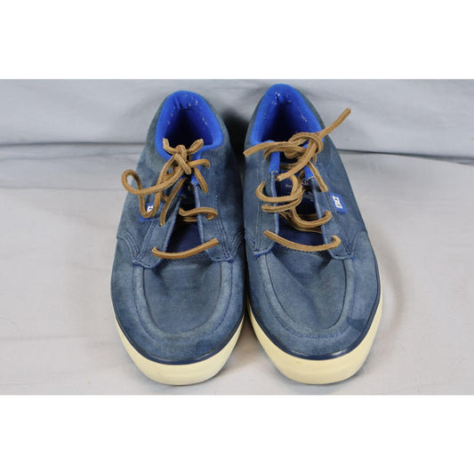 DC Shoes Mens Size 8 Blue Super Suede Skateboarding Moc Toe Lace Up Leather