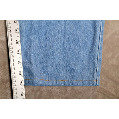 LL Bean Jeans Mens 40x34 Blue Relaxed Fit Denim Pants Straight Leg Classic