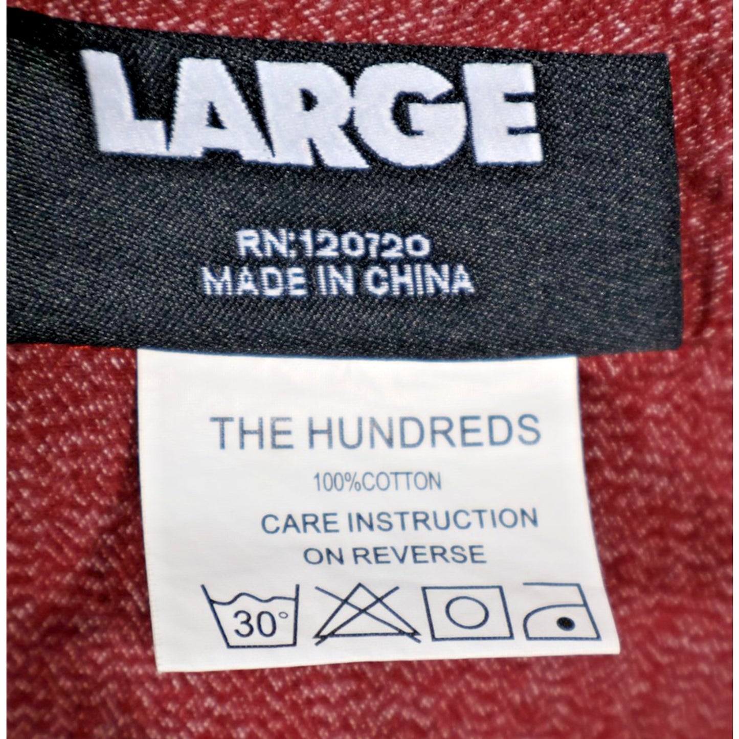 The Hundreds Shirt Mens Large Button Down Honest Fabrications Embroidered Casual