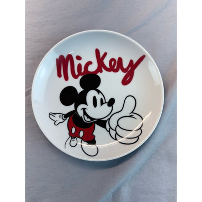 6 Appetizer Plate Disney Ceramic 6in Mickey Mouse & Friends New