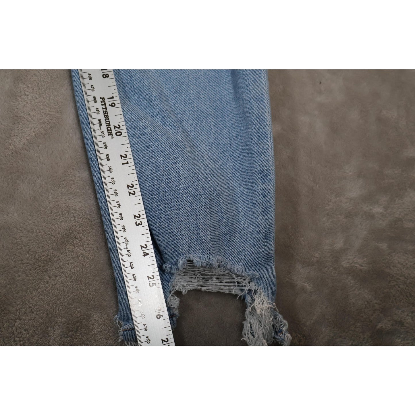 American Eagle Jeans Womens 7 Distressed High Rise Stretch Ripped Denim Pants