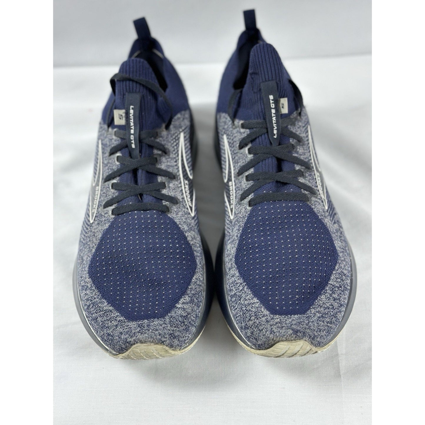 Brooks Levitate GTS 5 Shoes Mens 13 StealthFit Blue Running Athletic Sneakers