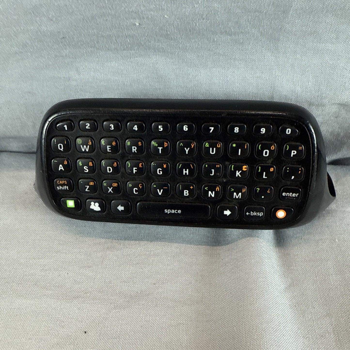 Xbox 360 Controller With Chatpad Keyboard Microsoft Black - Genuine