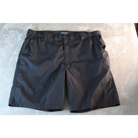 Wrangler Shorts Mens 46 Black Outdoor Utility Cargo Quick Dry Polyester NW926BL