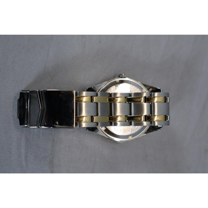 Danbury Mint NFL Watch Mens Gold Silver Stainless Steel Water Resistant 100M Box