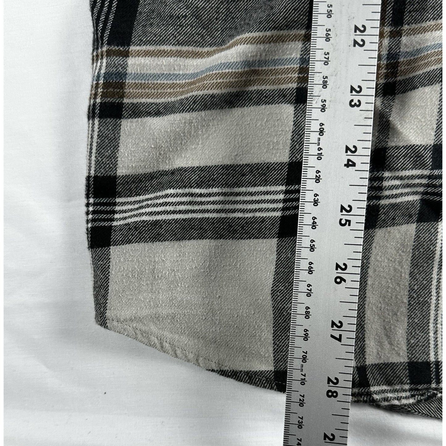 O'Neill Flannel Shirt - Men's Large - Grey Brown Plaid