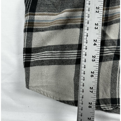 O'Neill Flannel Shirt - Men's Large - Grey Brown Plaid