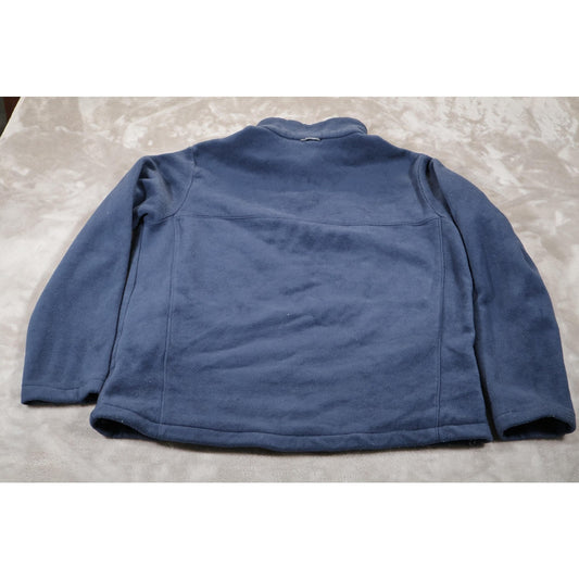Columbia Jacket Mens Extra Large Blue Full Zip Fleece Interchange Outdoors XL